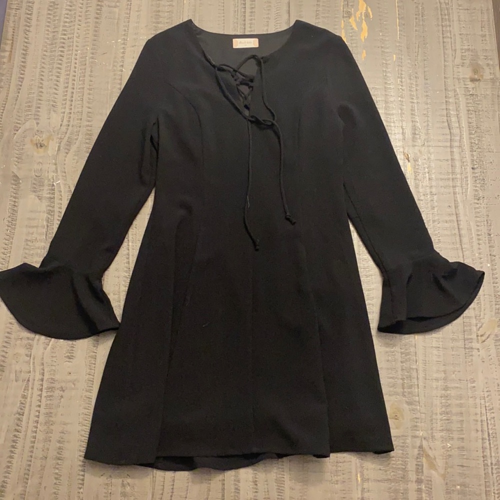 Alter’d state black long sleeve mini dress